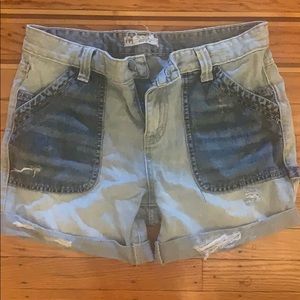 Denim shorts